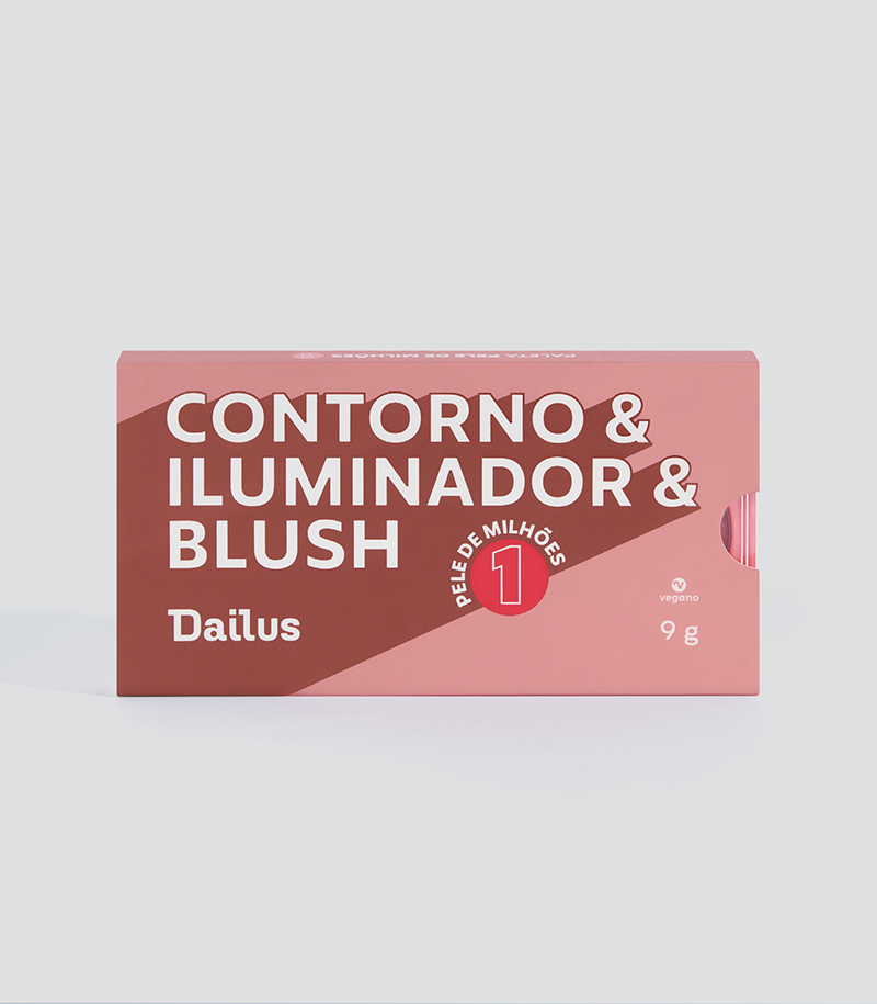 Contorno & Iluminador & Blush - Pele De Milhões 1 - Peles Claras a Média